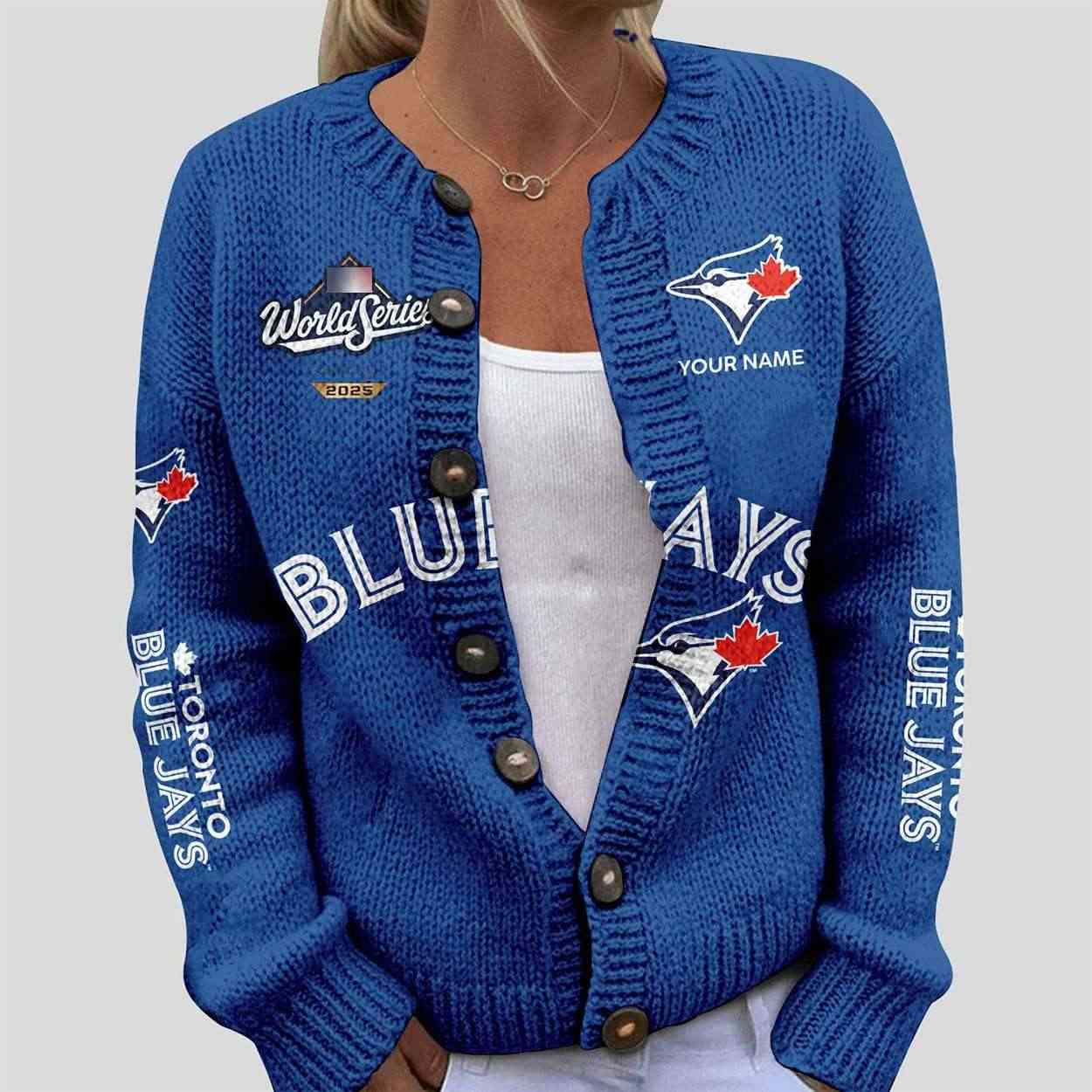 Blue Jays World Series 2025 Cardigan Blue Jays World Series 2025 Cardigan