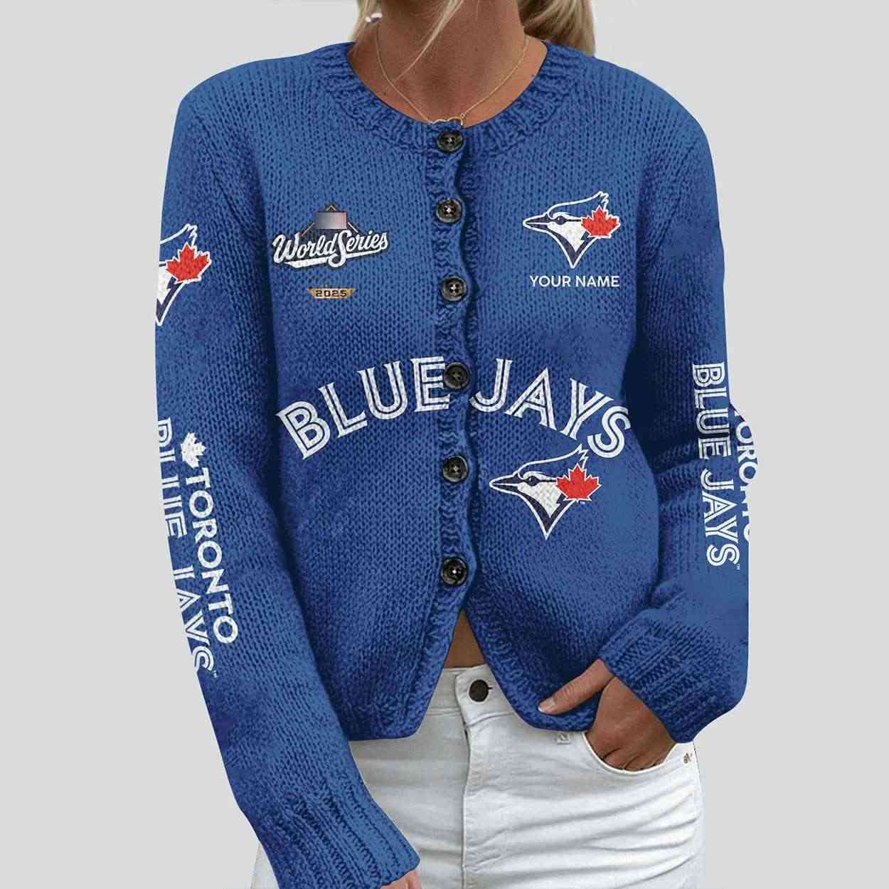 Blue Jays World Series 2025 Cardigan Blue Jays World Series 2025 Cardigan
