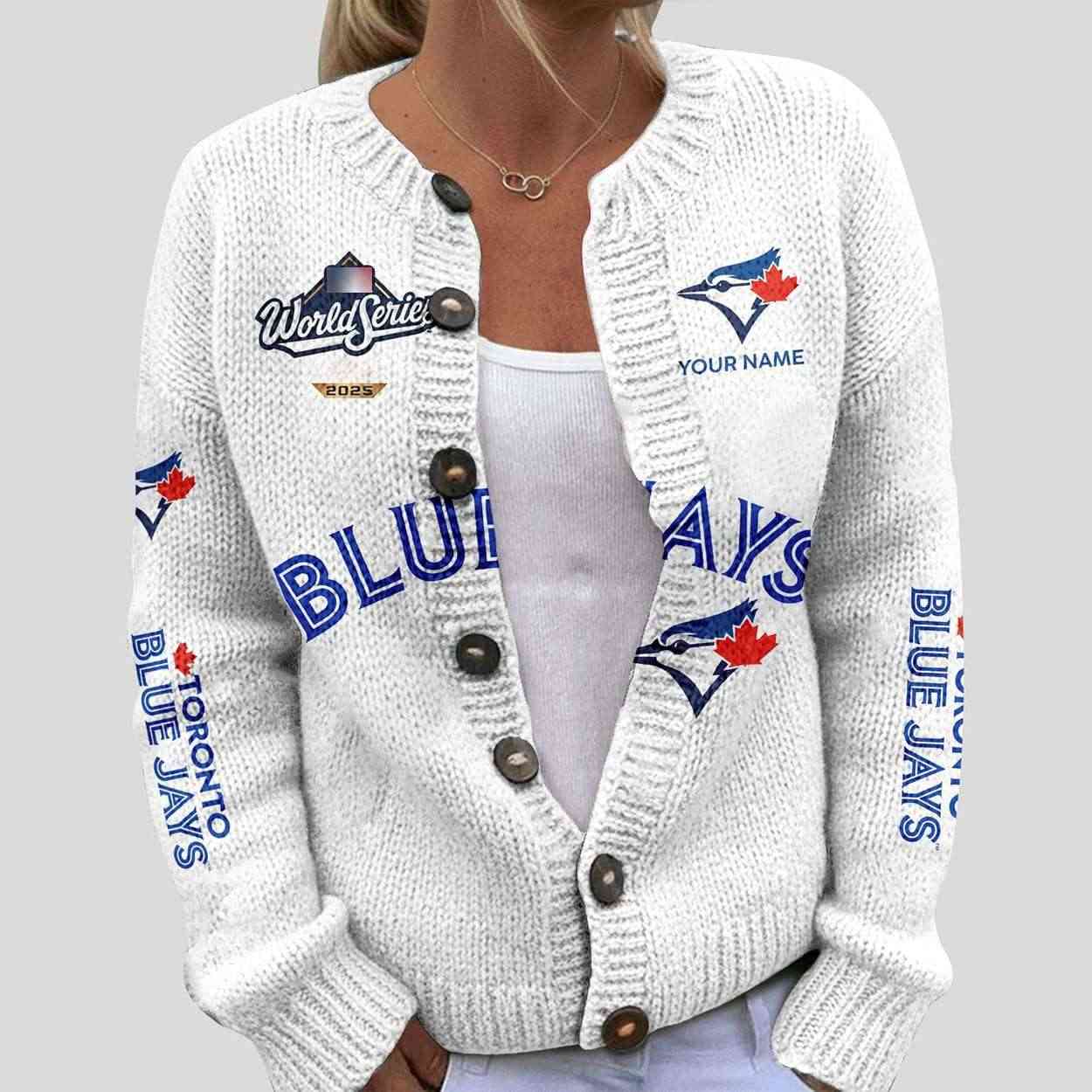 Blue Jays World Series 2025 Cardigan Blue Jays World Series 2025 Cardigan
