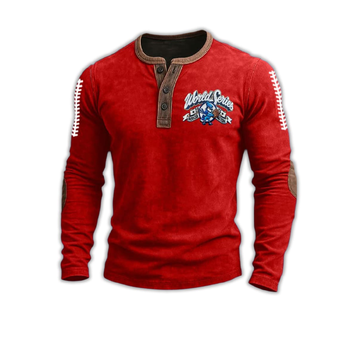 Blue Jays World Series 2025 Print Henley T-Shirt Blue Jays World Series 2025 Print Henley T-Shirt