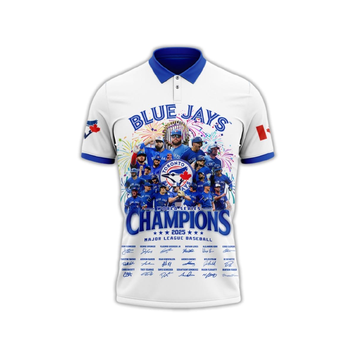 Blue Jays World Series Champions 2025 Polo Shirt Blue Jays World Series Champions 2025 Polo Shirt