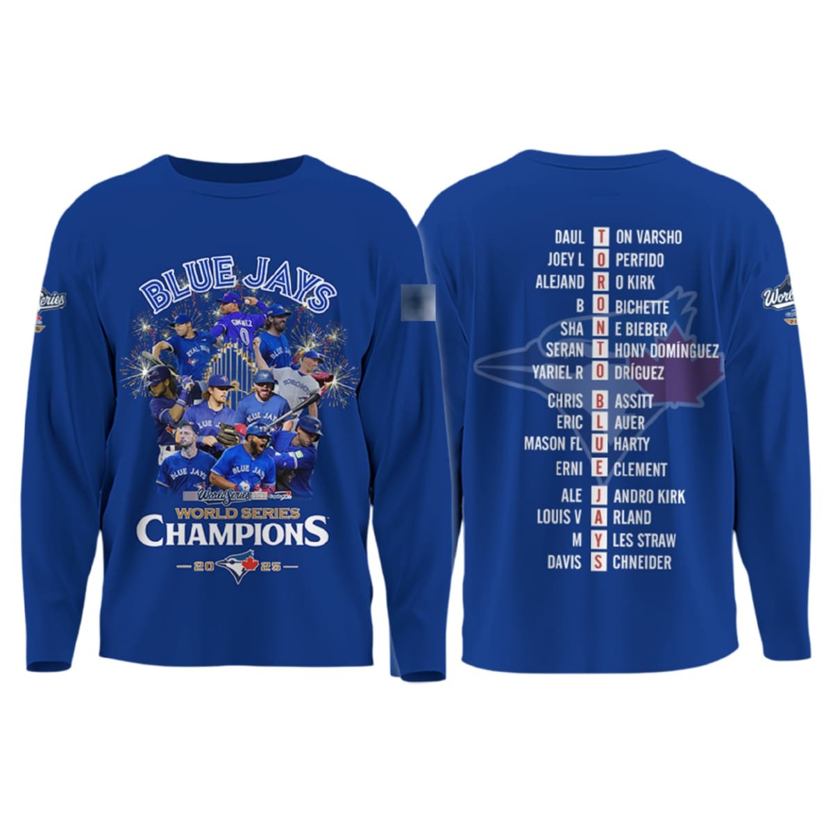 Blue Jays World Series Champs 2025 Hoodie Blue Jays World Series Champs 2025 Hoodie