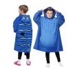Blue Tiger Costume Blanket Hoodie