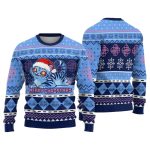 Blue Tiger Merry Christmas Ugly Sweater