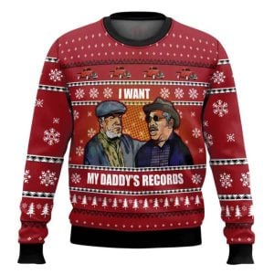 I Want My Daddys Records Sanford And Son Ugly Christmas Sweater