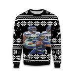2025 Bobby Wagner DK Metcalf Russell Wilson Ugly Christmas Sweater