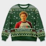 Brennan Huff You Have To Call Me Nighthawk Step Brothers Christmas Ugly Sweater