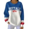Buffalo Football Est 1960 Pit Striped Sweatshirt