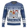 Busch Light Merry Christmas And Hoppy New Beer Ugly Christmas Sweater