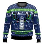 Busch Light Reindeer Ugly Christmas Sweater