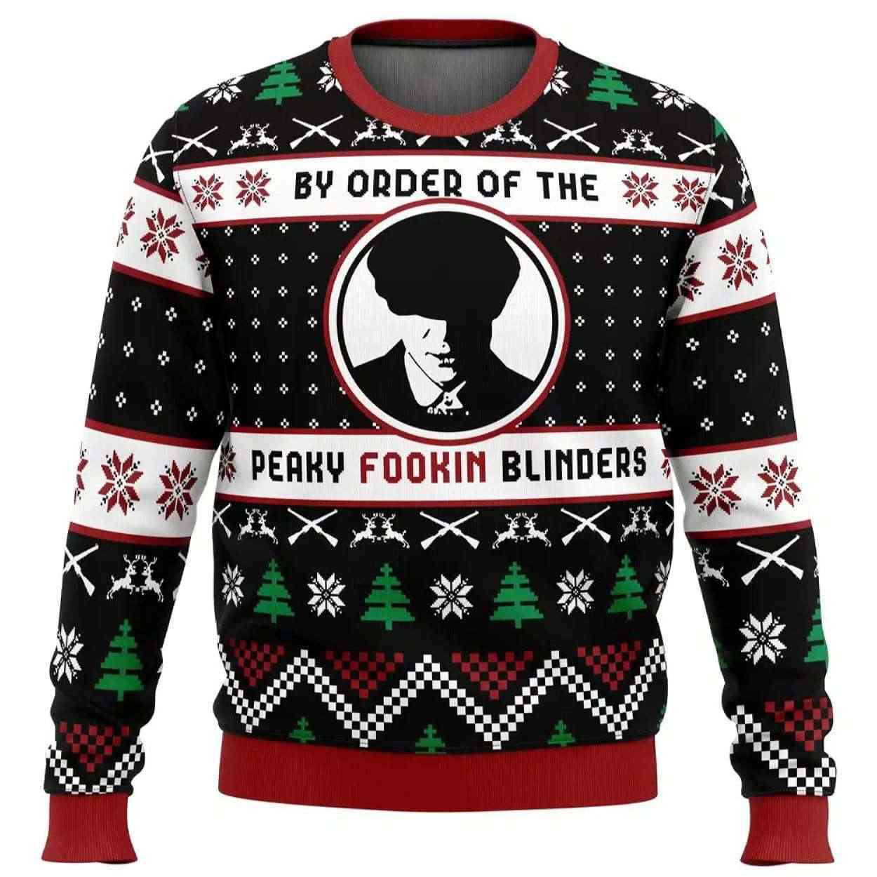 By The Order of The Peaky Blinders Peaky Blinders Ugly Christmas Sweater By The Order of The Peaky Blinders Peaky Blinders Ugly Christmas Sweater