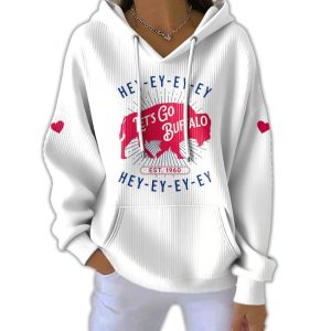 Hey Ey Ey Ey Lets Go Buffalo Est 1960 Pit Striped Hoodie1