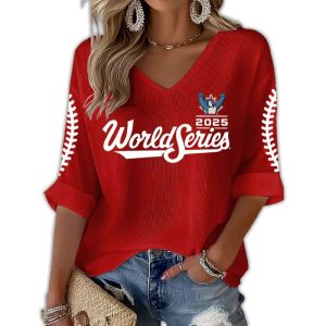 2025 Blue Jays World Series Waffle Long Sleeve Shirt2