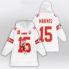 Captain Patrick Mahomes 15 Chiefs Signature Blanket Hoodie
