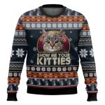Cat Show Me Your Kitties Ugly Christmas Sweater