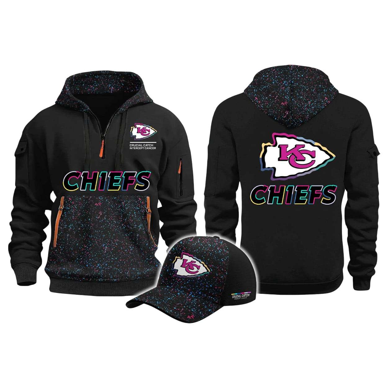 Chiefs 2025 Crucial Catch Zip Hoodie Chiefs 2025 Crucial Catch Zip Hoodie