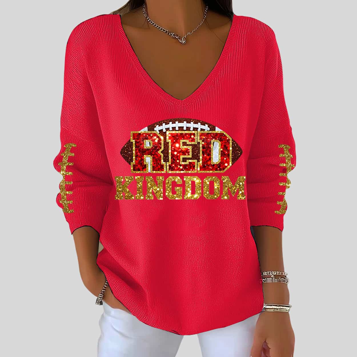 Chiefs Red Kingdom Waffle T-shirt Chiefs Red Kingdom Waffle T-shirt