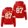 Chiefs Travis Kelce 87 Waffle Hoodie