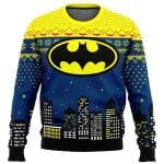 2025 Christmas Batman In The City DC Ugly Christmas Sweater