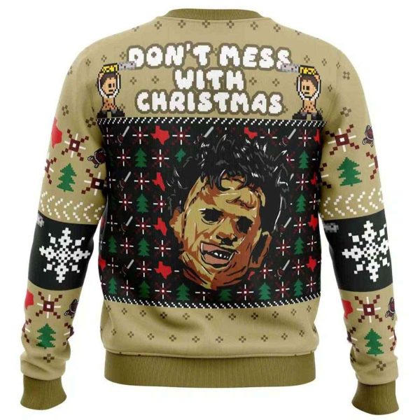 2025 Christmas in Texas Leatherface Ugly Christmas Sweater