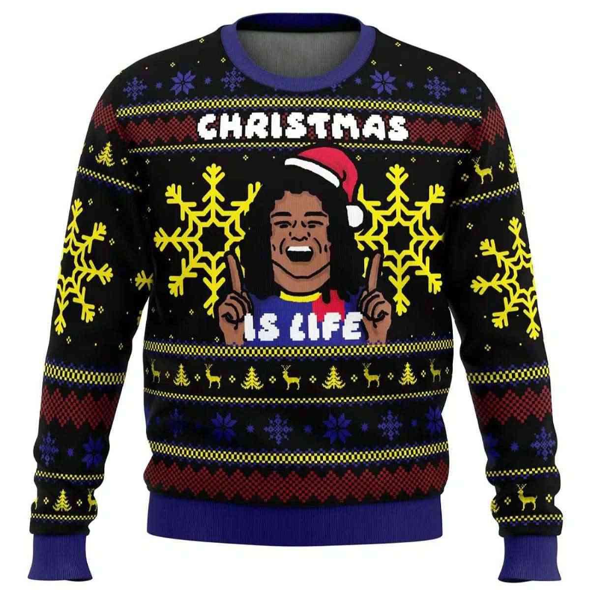 Christmas is Life Dani Rojas Ugly Christmas Sweater Christmas is Life Dani Rojas Ugly Christmas Sweater