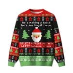 2025 Clause Is Coming to Town Ugly Christmas Sweater