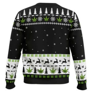 Marijuana Rick Ugly Christmas Sweater1
