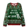 2025 Come To The Math Side We Have PI Ugly Christmas Sweater