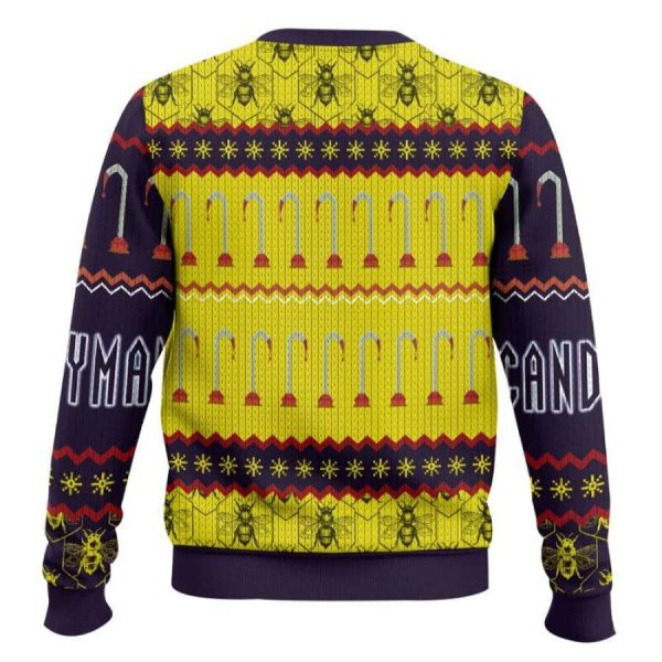 Come With Me And Be Happy Candyman Ugly Christmas Sweater