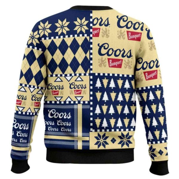Coors Banquet Suit And Tie Ugly Christmas Sweater