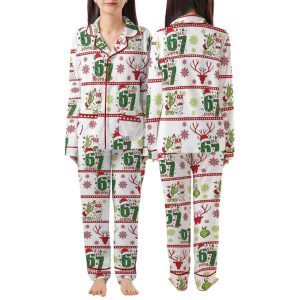 Gen Alpha Six Seven 67 Meme Funny Pajama Set