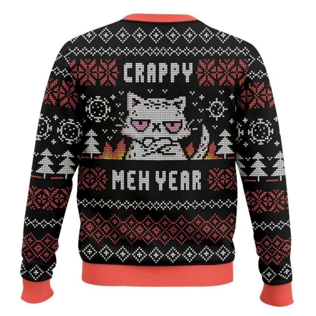 Crappy Meh Year Ugly Christmas Sweater Crappy Meh Year Ugly Christmas Sweater