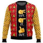 2025 Cut It Out Full House Ugly Christmas Sweater