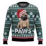 Cute Pug Santa Paws Ugly Christmas Sweater