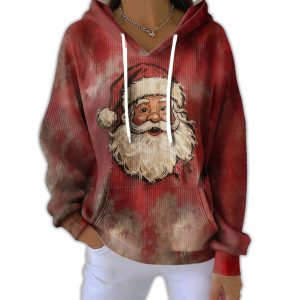 Santa Claus Bloody Print Sweatshirt