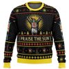 2025 Dark Souls Praise the Sun Ugly Christmas Sweater