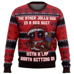 2025 Deadpool Jolly Red Guy Ugly Christmas Sweater