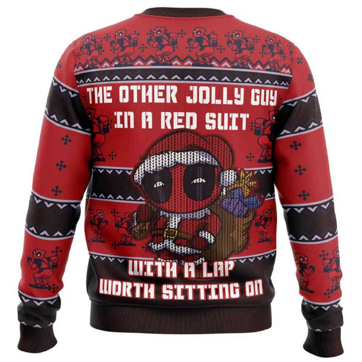 2025 Deadpool Jolly Red Guy Ugly Christmas Sweater 2025 Deadpool Jolly Red Guy Ugly Christmas Sweater