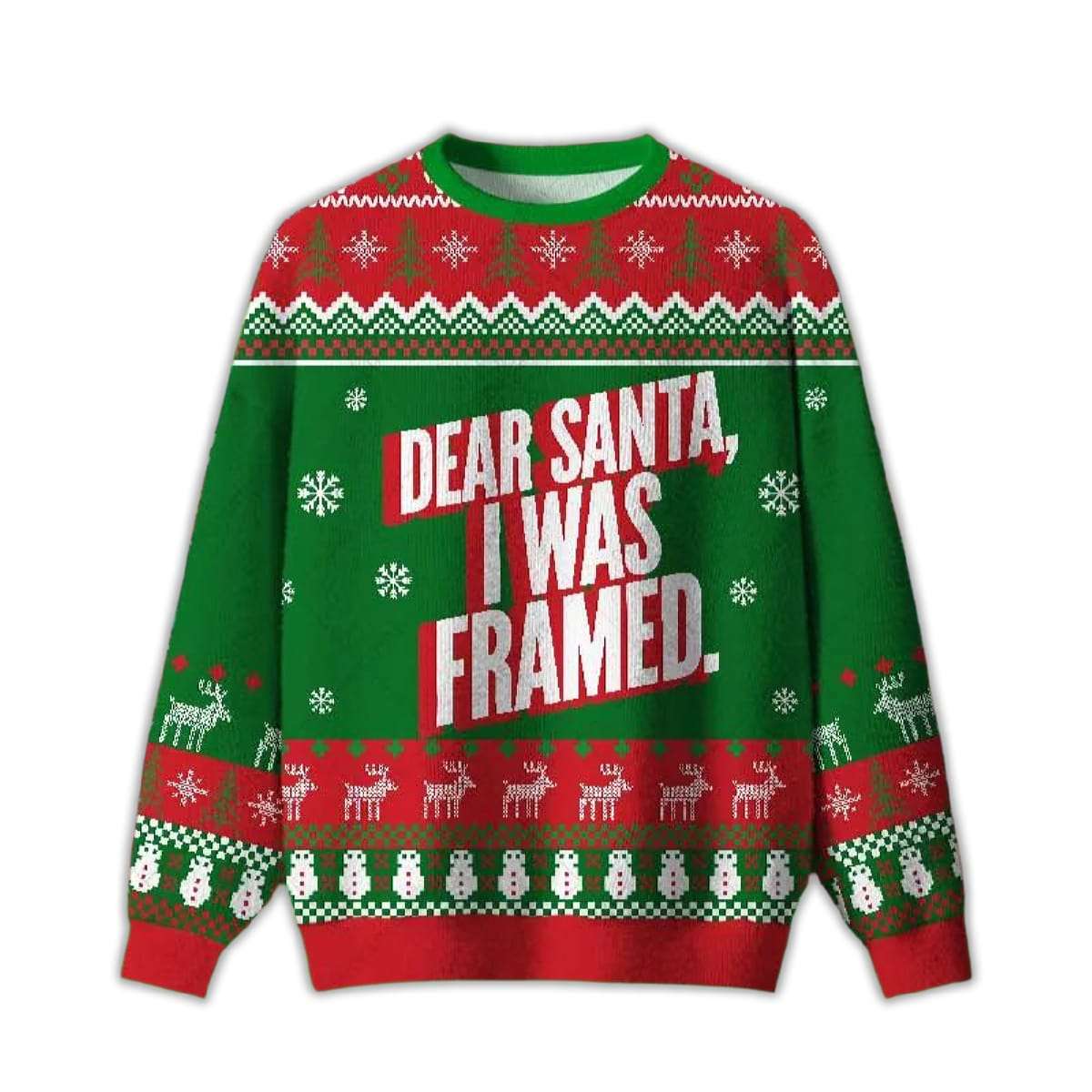 Dear Santa I Was Framed Ugly Christmas Sweater Dear Santa I Was Framed Ugly Christmas Sweater