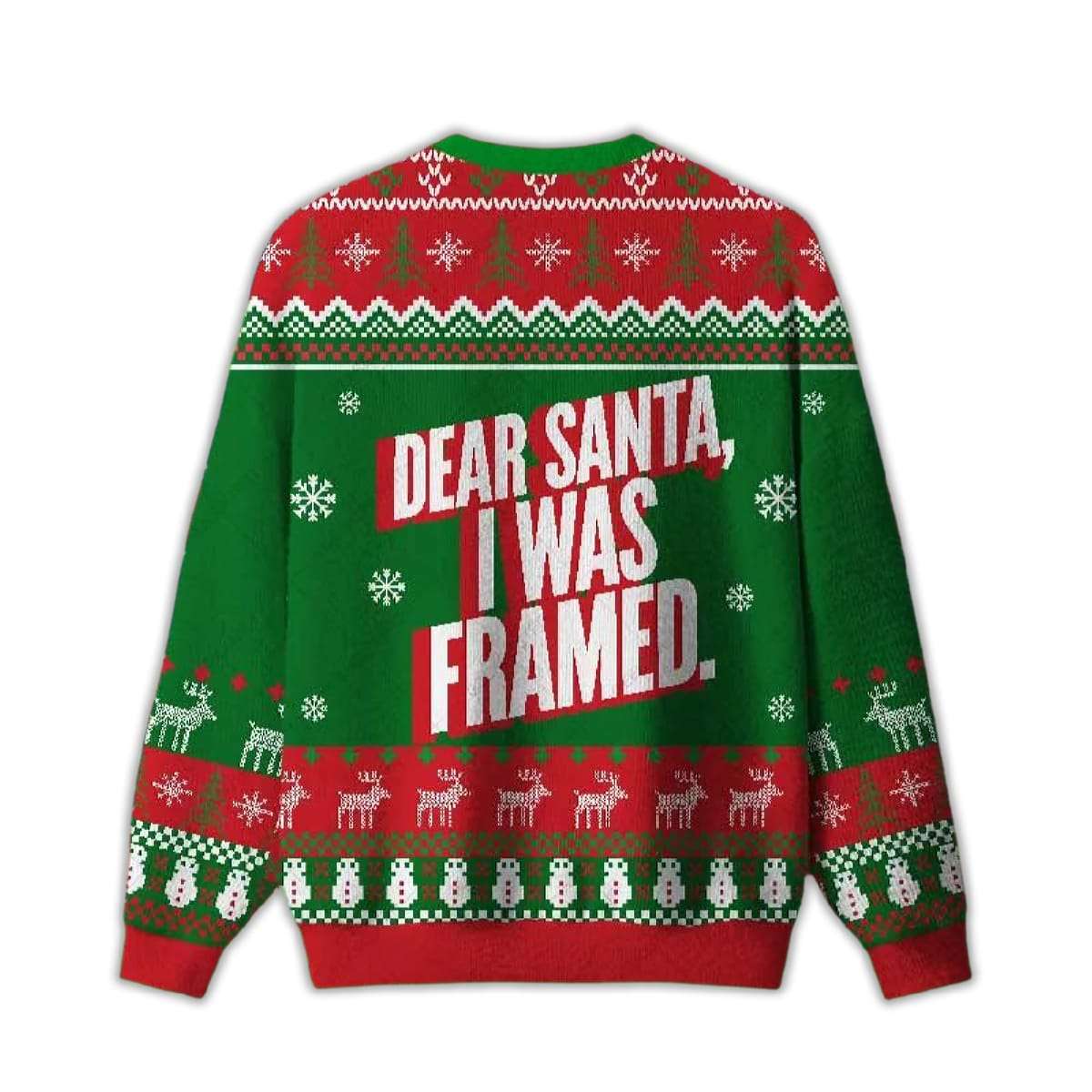 2025 Dear Santa I Was Framed Ugly Christmas Sweater 2025 Dear Santa I Was Framed Ugly Christmas Sweater