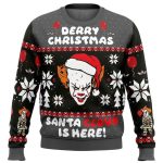 2025 Derry Christmas Pennywise the Clown Ugly Christmas Sweater