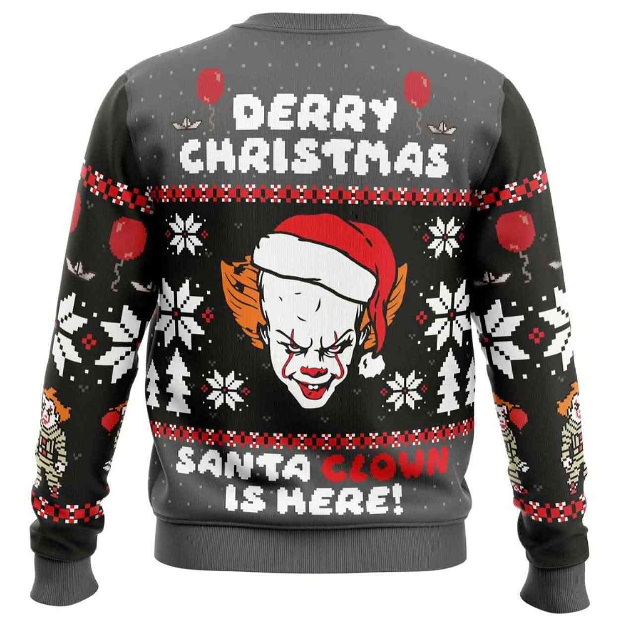 2025 Derry Christmas Pennywise the Clown Ugly Christmas Sweater 2025 Derry Christmas Pennywise the Clown Ugly Christmas Sweater