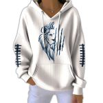 Detroit Football Pit Striped Hooded Sweatshirt