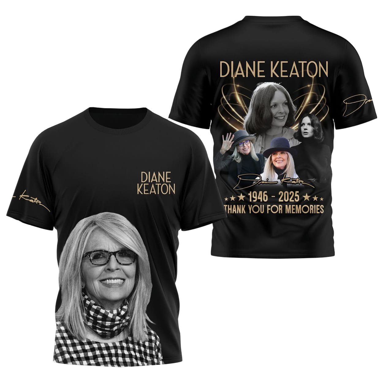 Diane Keaton 1946 2025 Thank You For The Memories Shirt Diane Keaton 1946-2025 Thank You For The Memories Shirt