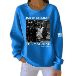 Women's Portland Frog Protest Rage Against The Machine Ribbed Round-Neck Sweatshirt 2 Womens Portland Frog Protest Rage Against The Machine Ribbed Round Neck Sweatshirt2