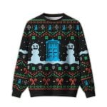 2025 Doctor Who Black Ugly Christmas Sweater