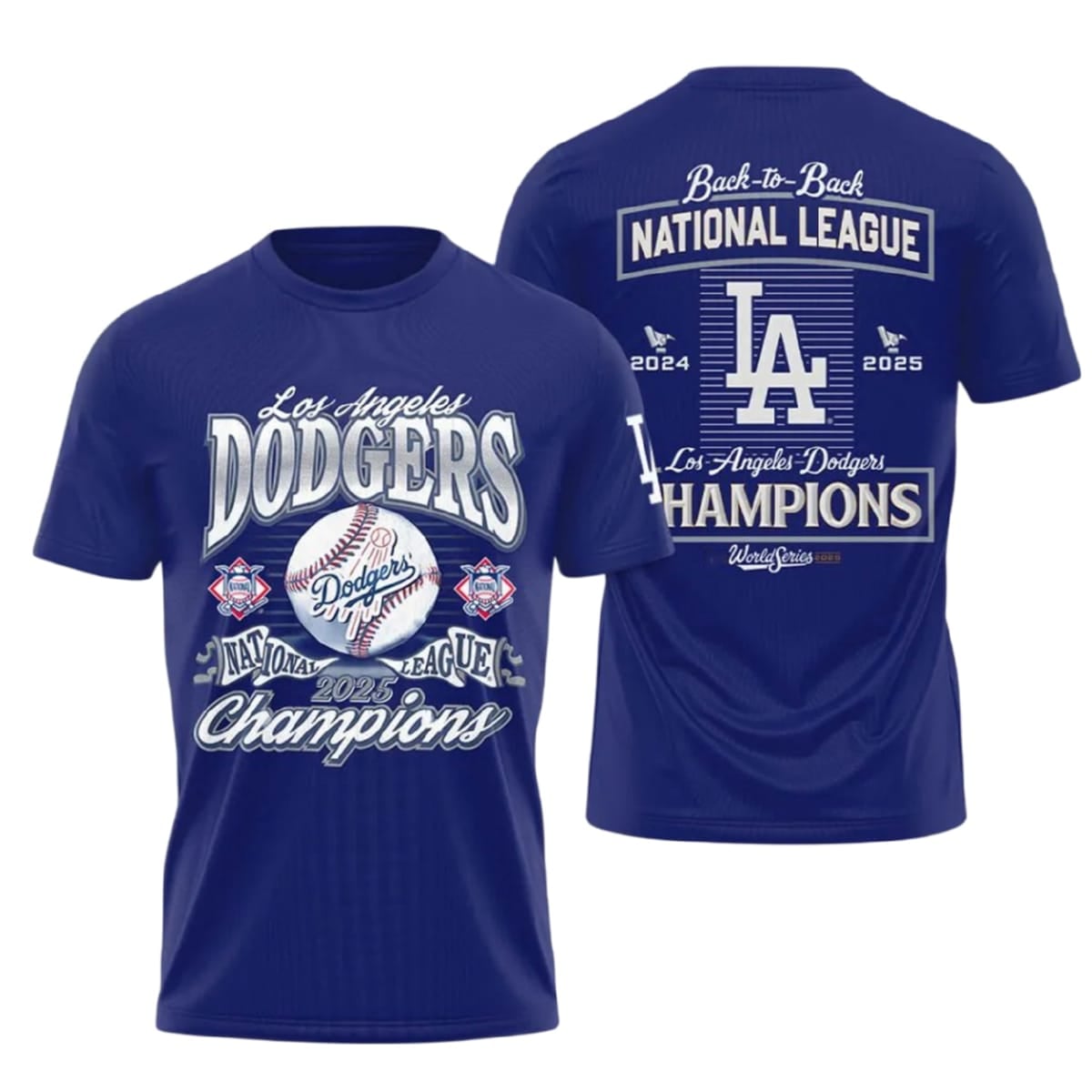 Dodgers 2025 Back To Back National League Champions World Series Shirt Dodgers 2025 Back To Back National League Champions World Series Shirt