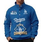 Dodgers 2025 NLCS Champions Western Style Sweater With Buckles