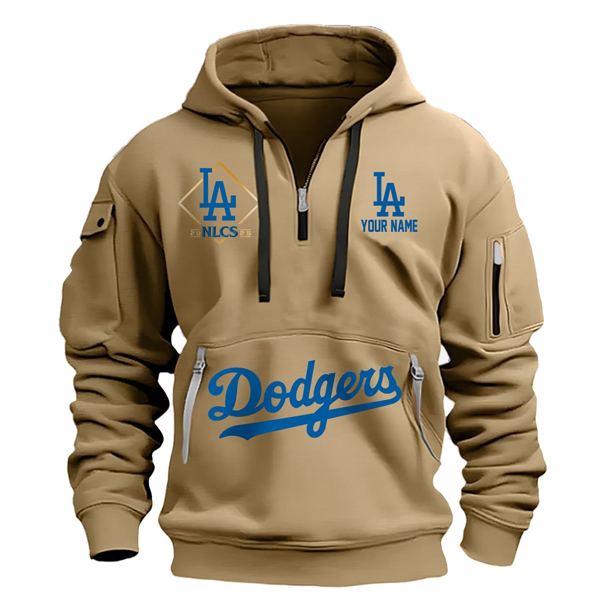 Dodgers 2025 NLCS Quarter Zip Hoodie Dodgers 2025 NLCS Quarter Zip Hoodie