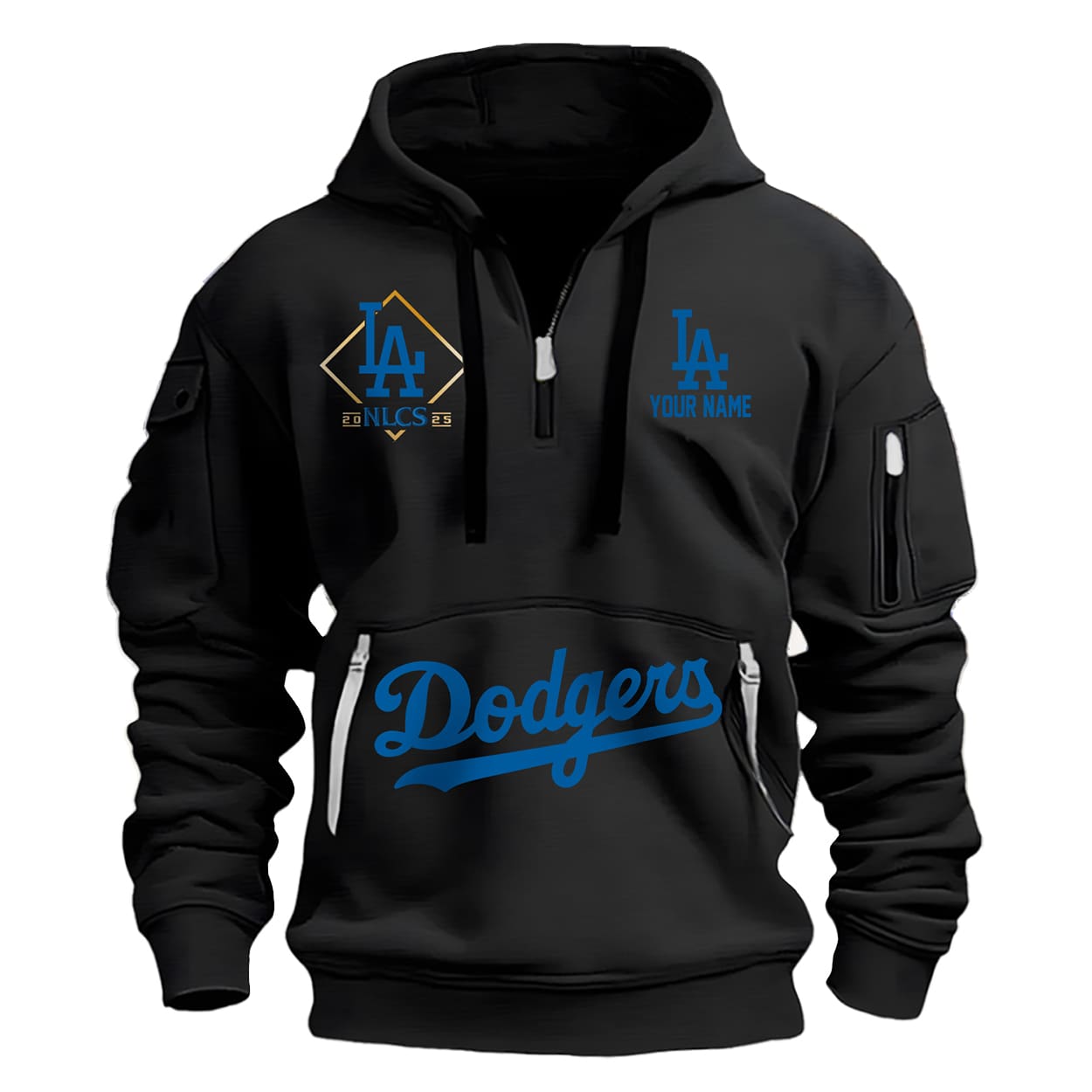 Dodgers 2025 NLCS Quarter Zip Hoodie Dodgers 2025 NLCS Quarter Zip Hoodie